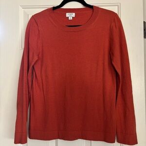 J. Crew Women's Cotton Wool Teddie Sweater in “Spanish Clay”